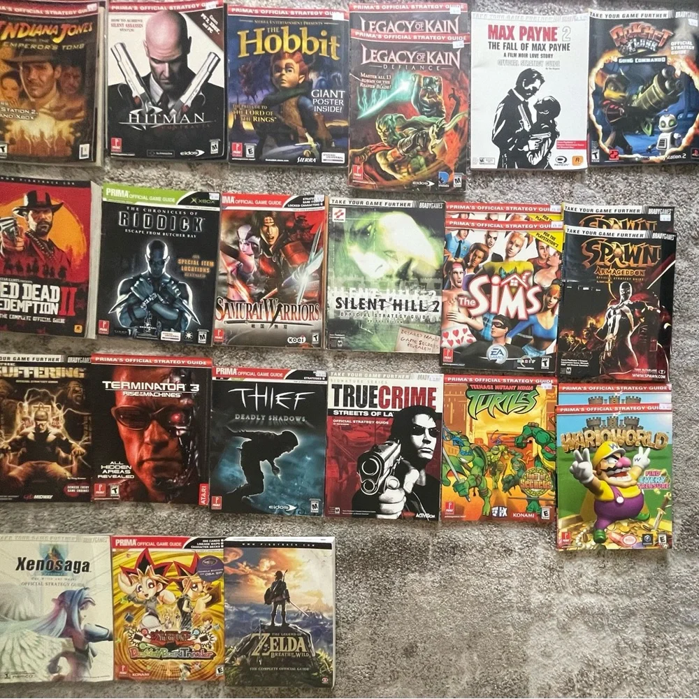 Strategy Guides Let me know which ones you want a separate listing for